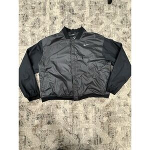 Nike Swoosh Run Women's 1X Running Jacket Black‎ Long Sleeve Plus Size Snap